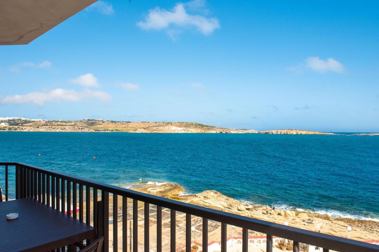 Islet Promenade Seafront 1 Bedroom Apartment With Sea View Balcony By Getawaysmalta เซนต์พอลส์เบย์ ภายนอก รูปภาพ