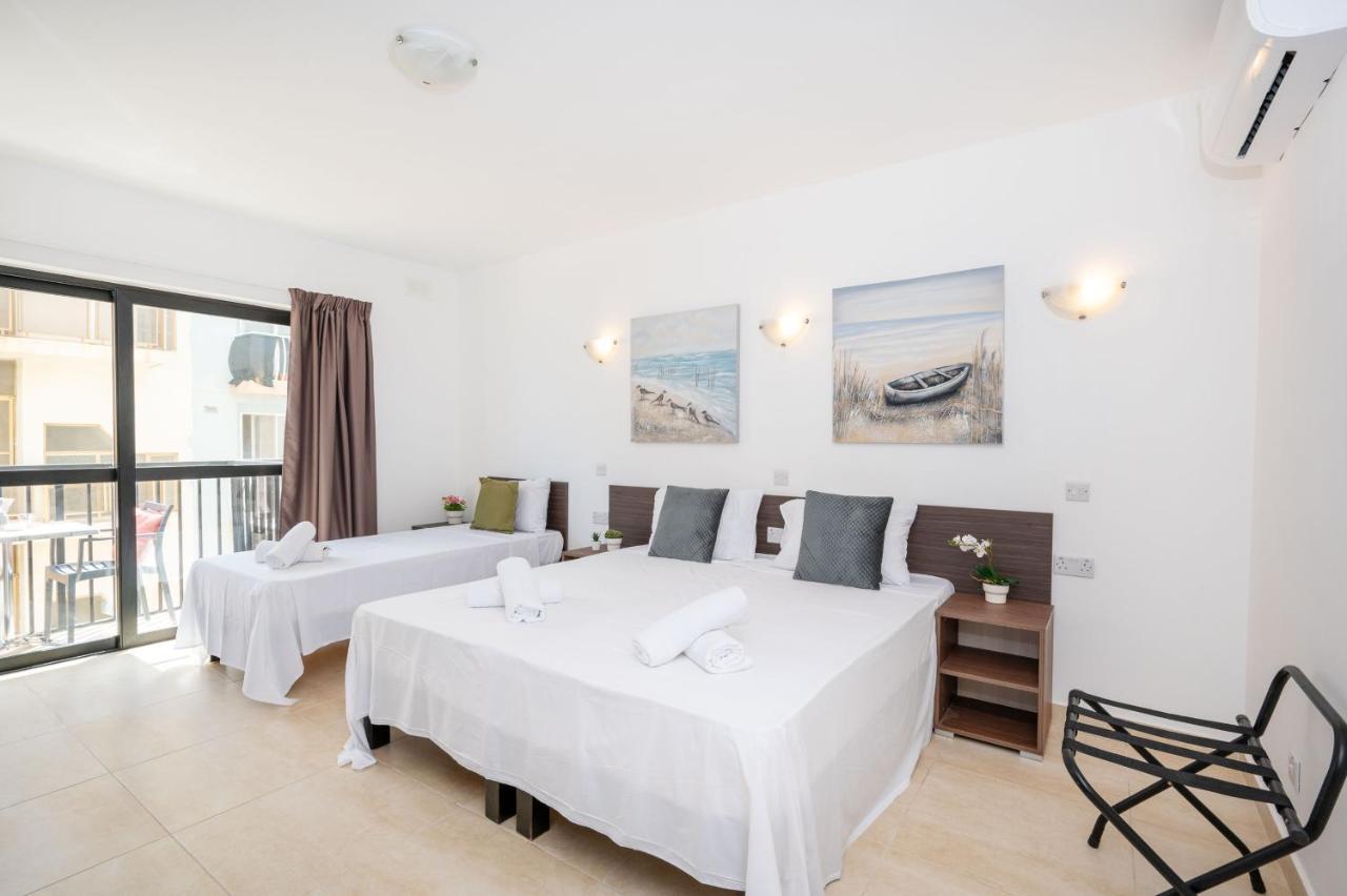 Islet Promenade Seafront 1 Bedroom Apartment With Sea View Balcony By Getawaysmalta เซนต์พอลส์เบย์ ภายนอก รูปภาพ